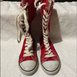 Red Kali high top sneakers